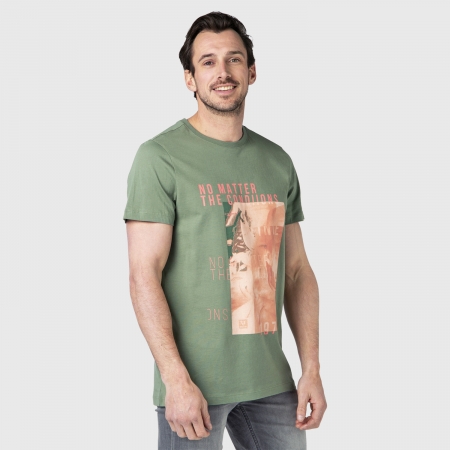 Pánské triko Tim-Print (Vintage Green-6500)