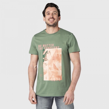 Pánské triko Tim-Print (Vintage Green-6500)