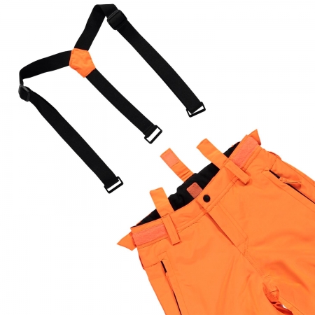 Chlapecký lyžařský komplet - bunda Pander a kalhoty Footstrap Fluo Orange